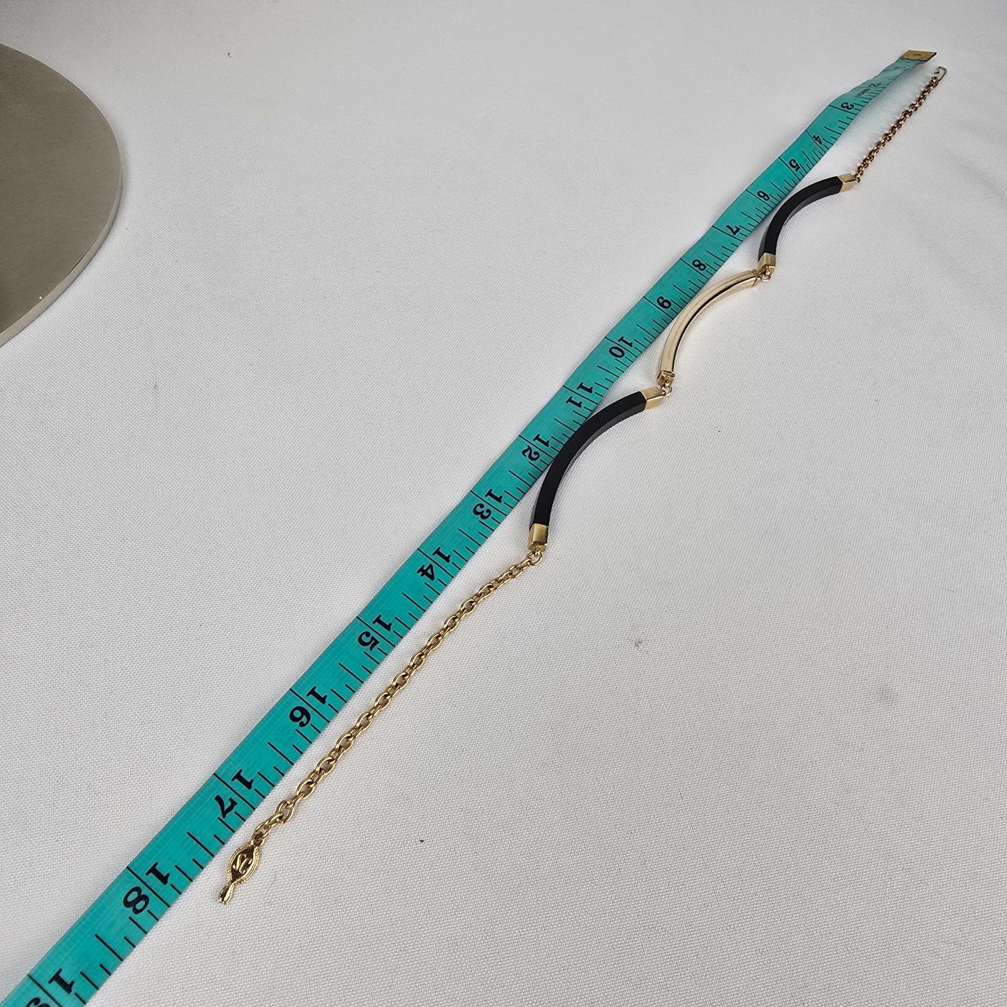 Vintage Sarah Coventry Black & Gold Choker Necklace