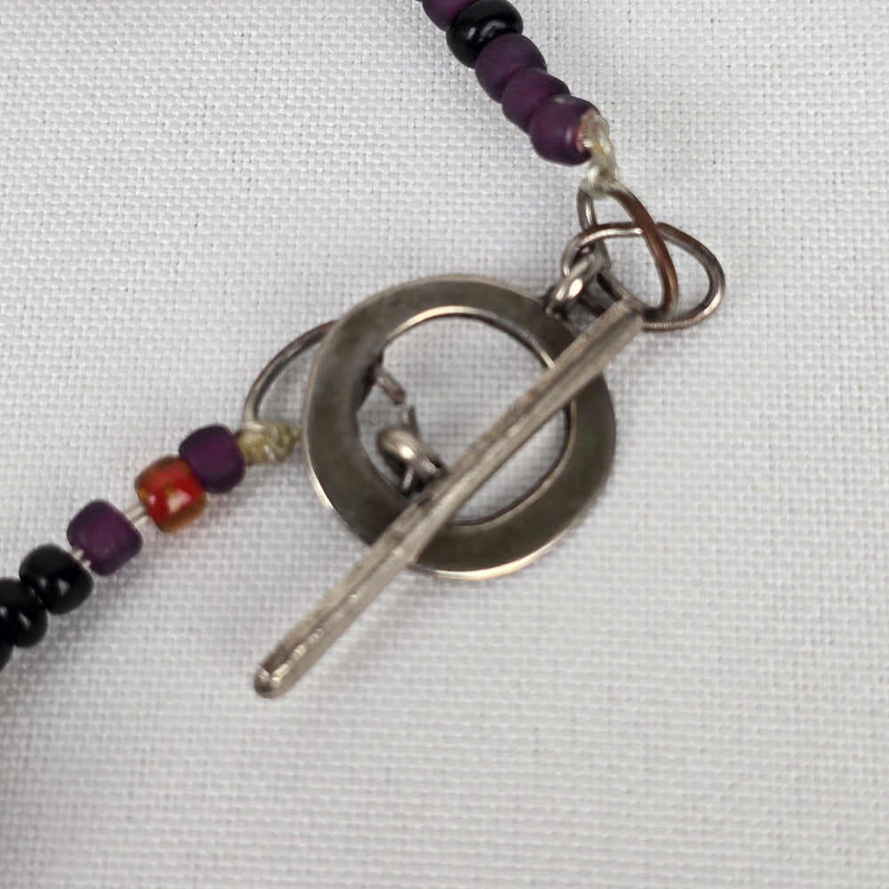 Pink Natural Stone Beaded Long Necklace