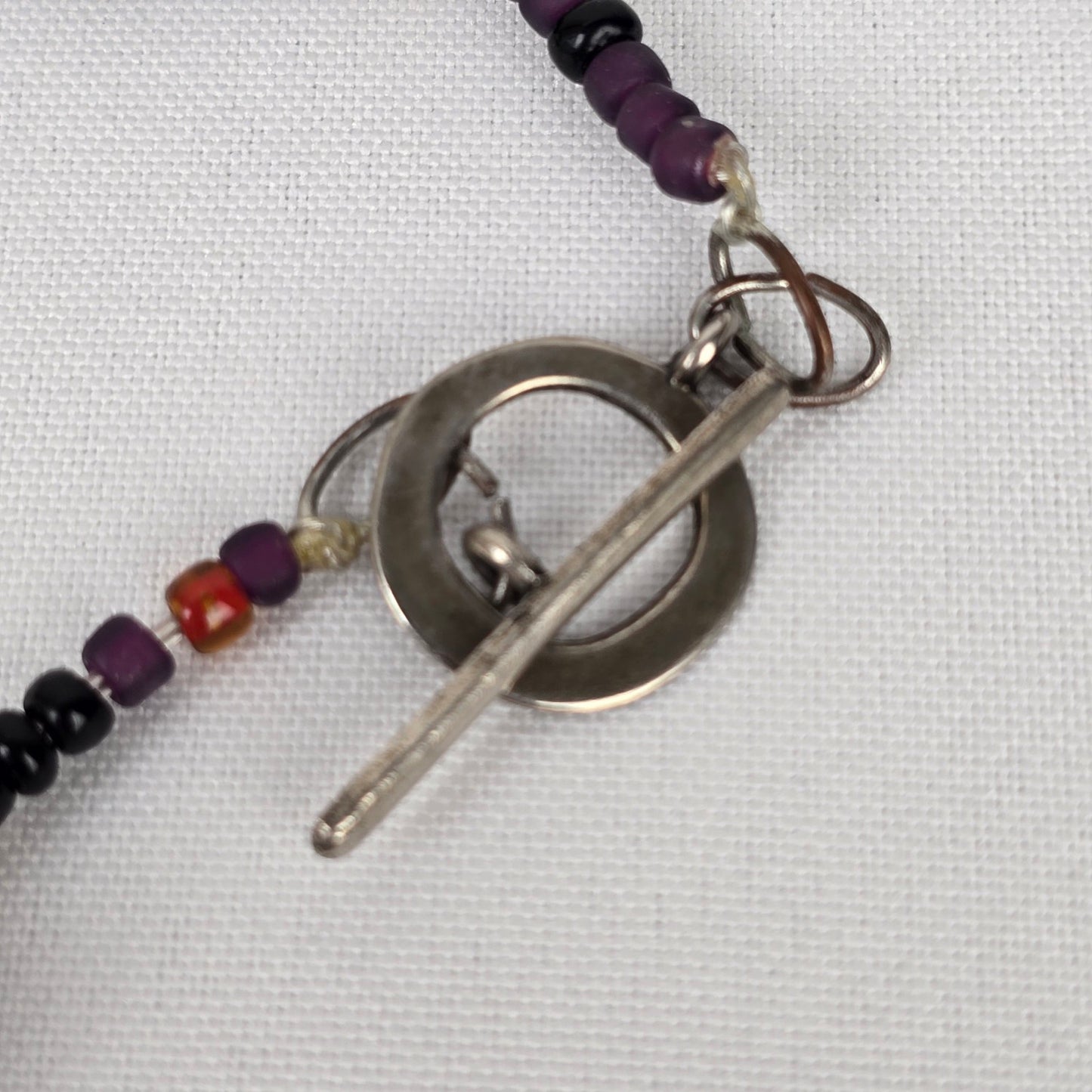 Pink Natural Stone Beaded Long Necklace