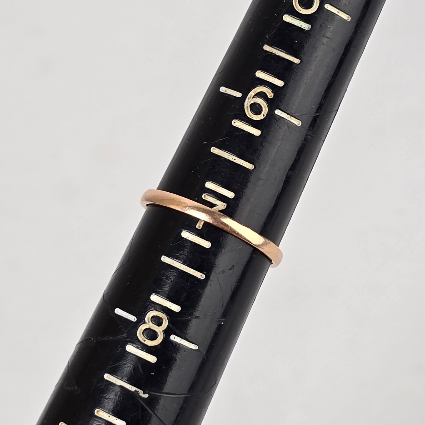 14K Gold NH Bezel Set Faux Diamond Ring Size 7