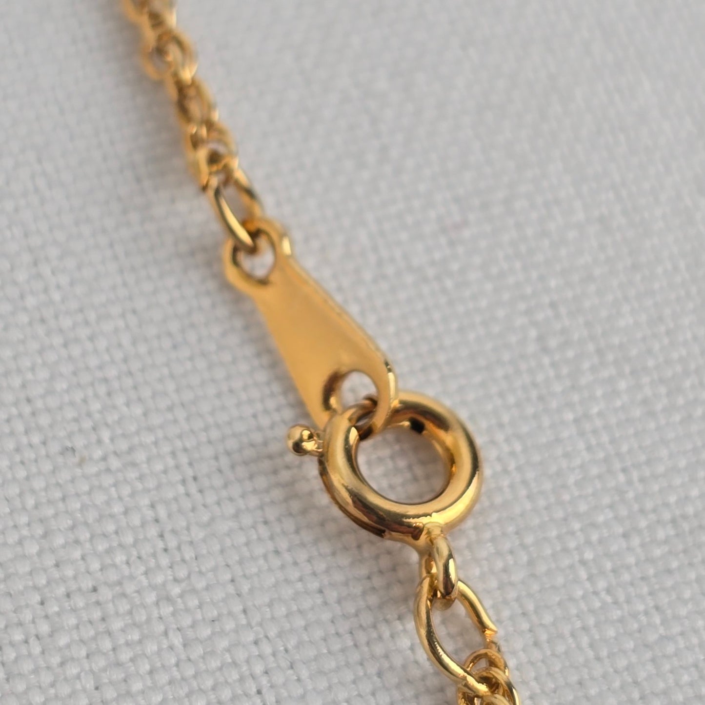 Gold Tone Cream Heart Flower Pendant Long Necklace