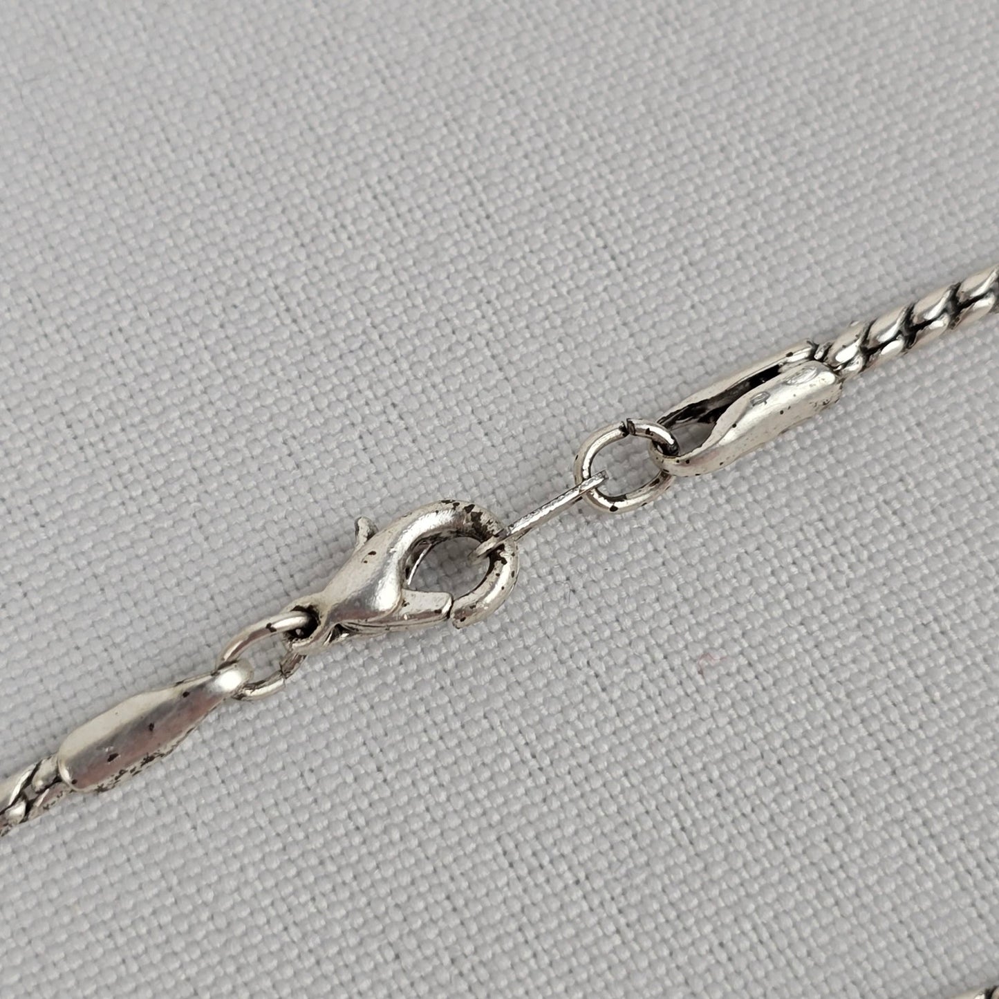 Silver Swirl Pendant Long Necklace