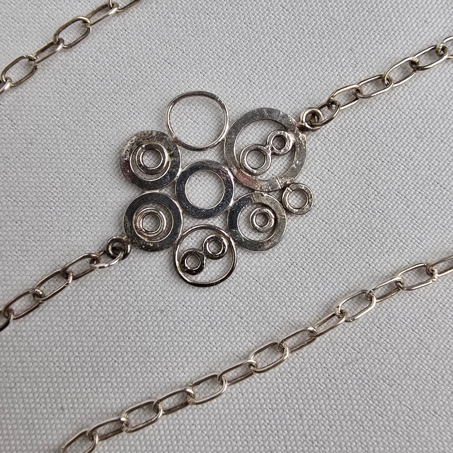 Bhawana Clark 925 Sterling Silver Smoky Quartz Pendant Chain Necklace