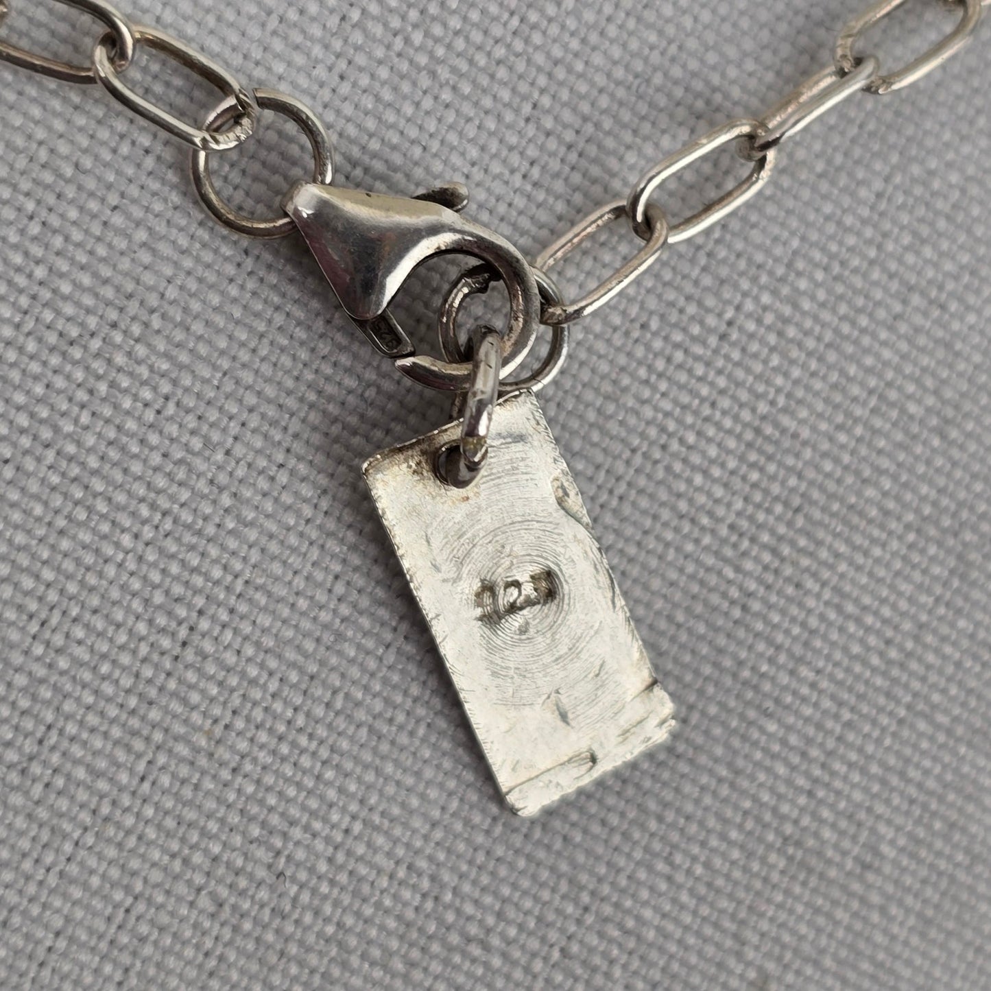 Bhawana Clark 925 Sterling Silver Smoky Quartz Pendant Chain Necklace