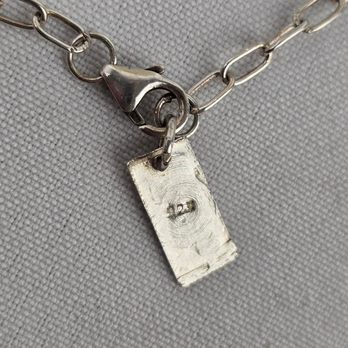 Bhawana Clark 925 Sterling Silver Smoky Quartz Pendant Chain Necklace