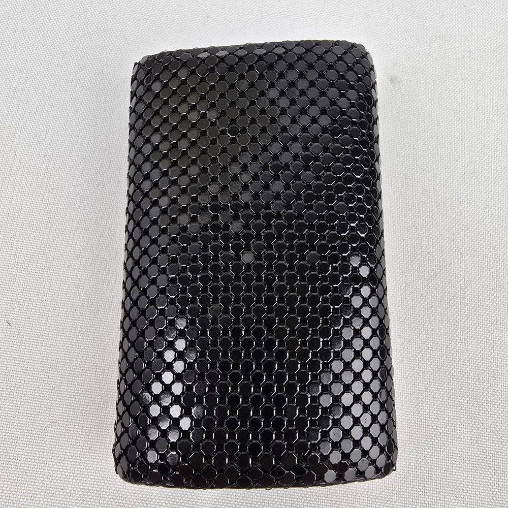 Vintage Black & Gold Metal Mesh Key Holder