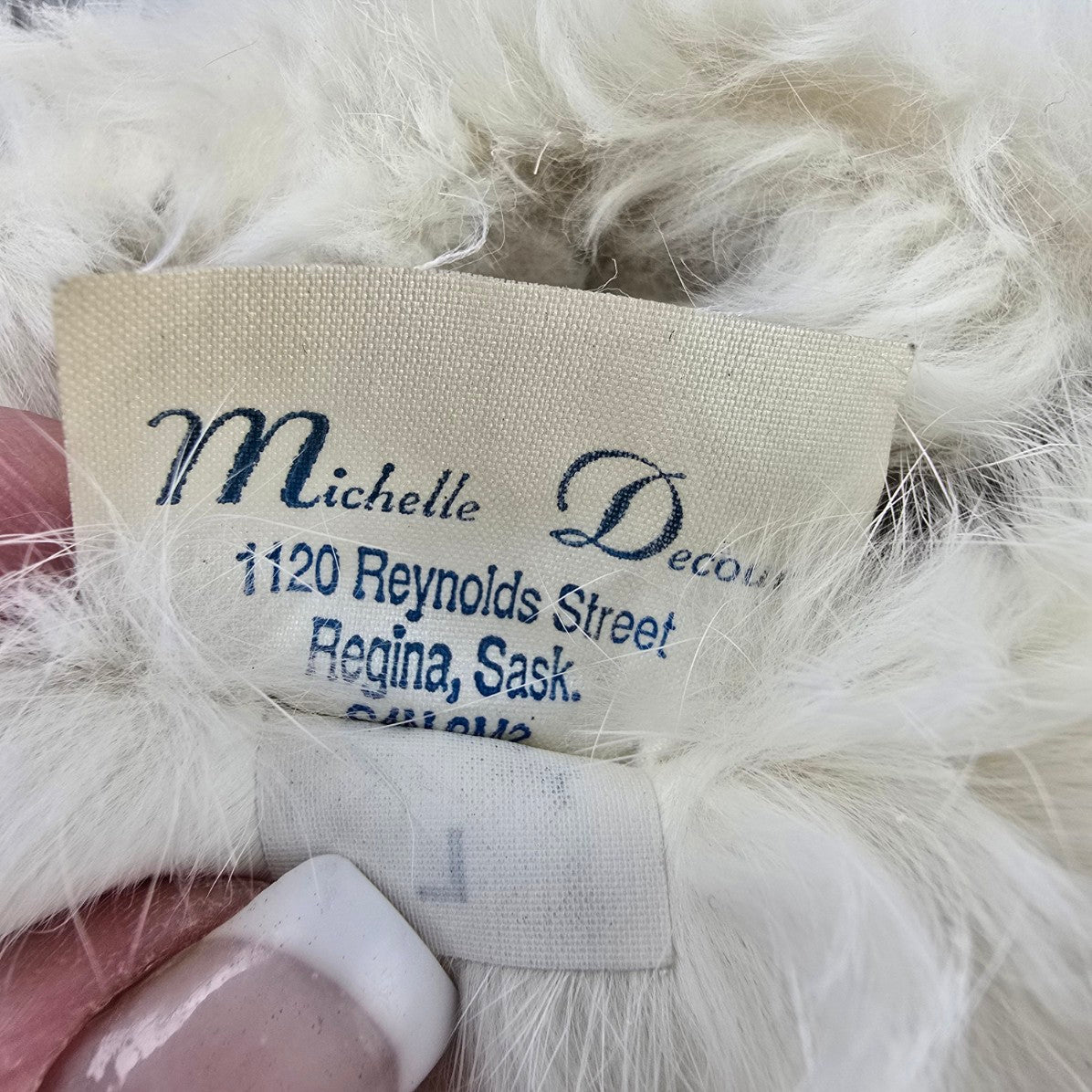 Vintage Michelle Decour Leather Fur Flower Embroidered Mittens