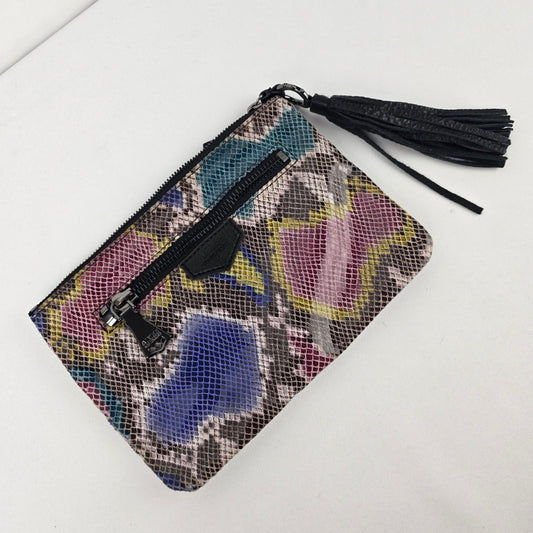 Aimee Kestenberg Colorful Snake Print Clutch Purse