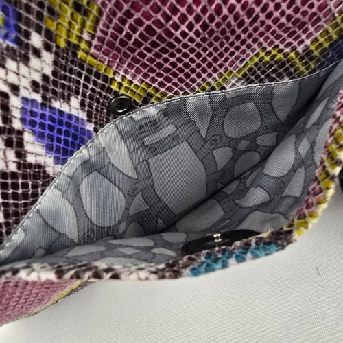 Aimee Kestenberg Colorful Snake Print Clutch Purse