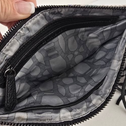 Aimee Kestenberg Colorful Snake Print Clutch Purse