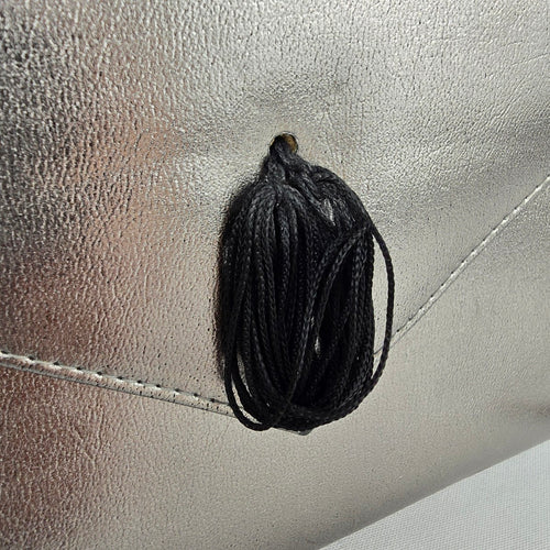 Vintage Cabrelli Grey & Black Tassel Clutch Purse