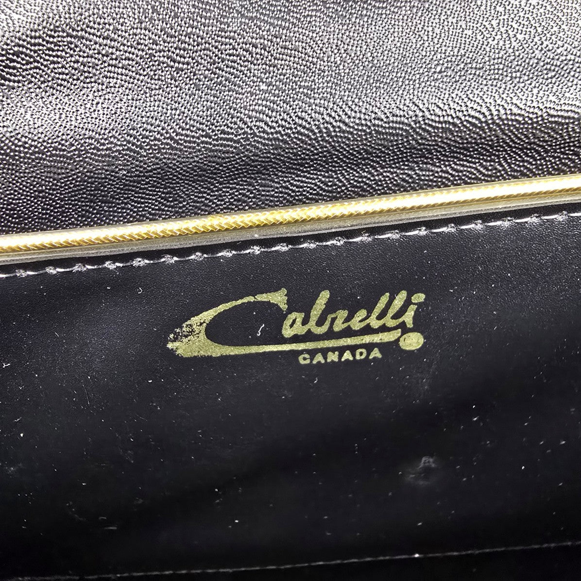 Vintage Cabrelli Grey & Black Tassel Clutch Purse