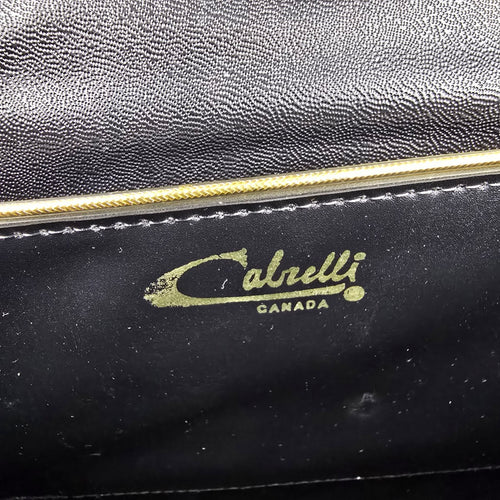 Vintage Cabrelli Grey & Black Tassel Clutch Purse