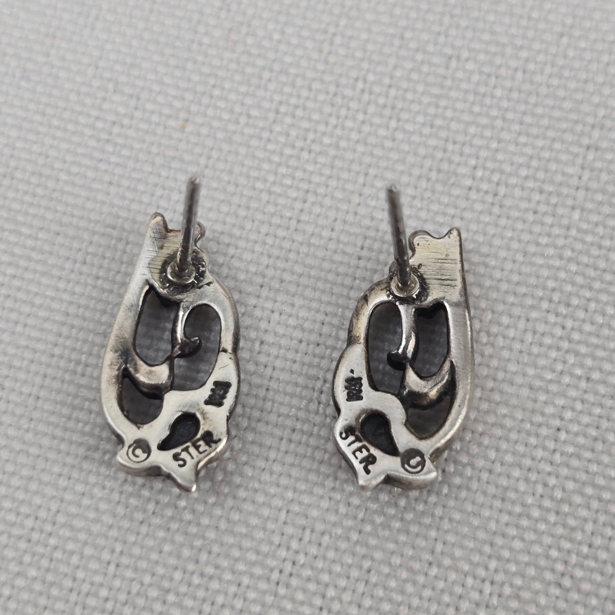 925 Sterling Silver Floral Stud Earrings