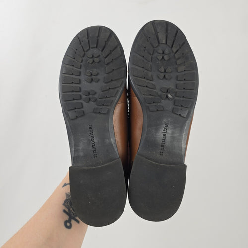 Naturalizer Brown Leather Loafers Size 6.5