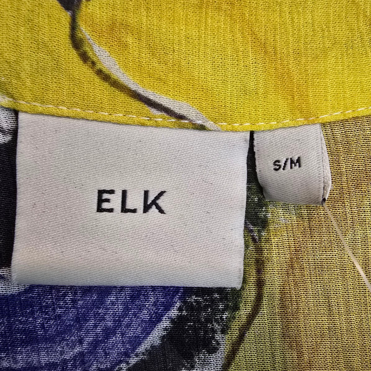 ELK The Label Print Mostro Button Up Shirt Dress Size S//M