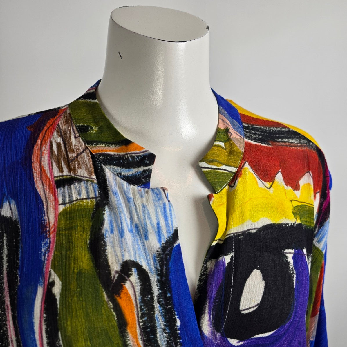 ELK The Label Print Mostro Button Up Shirt Dress Size S//M