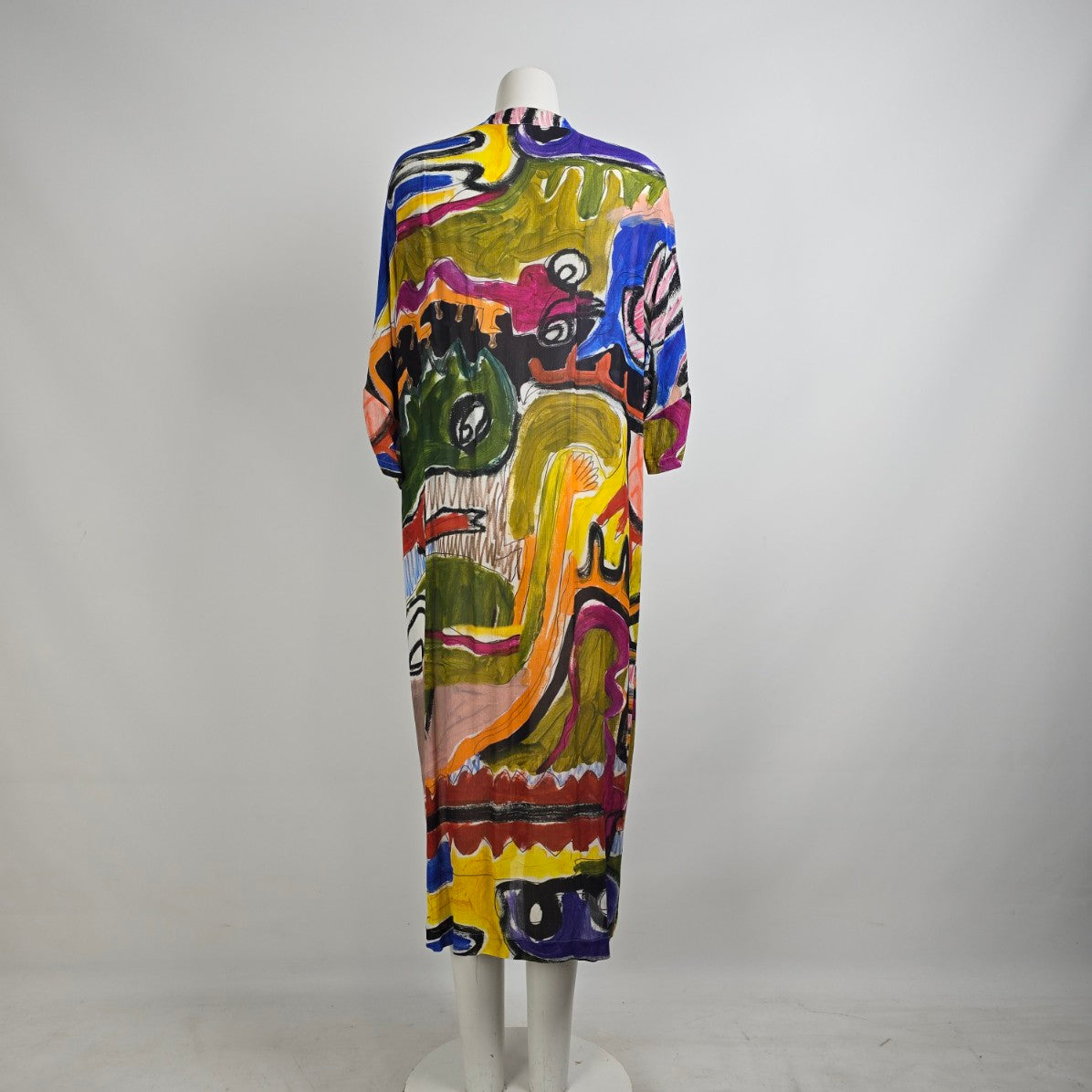 ELK The Label Print Mostro Button Up Shirt Dress Size S//M