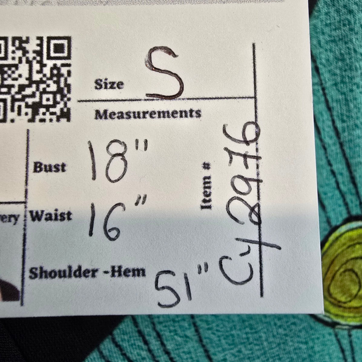 Dolcezza Simply Art Teal Midi Dress Size S