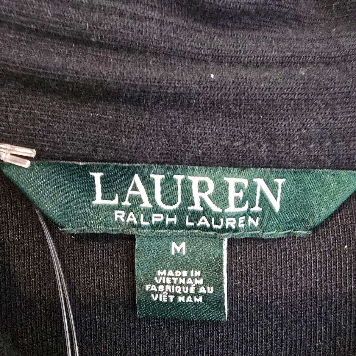 Lauren Ralph Lauren Black Cotton Shirt Dress Size M