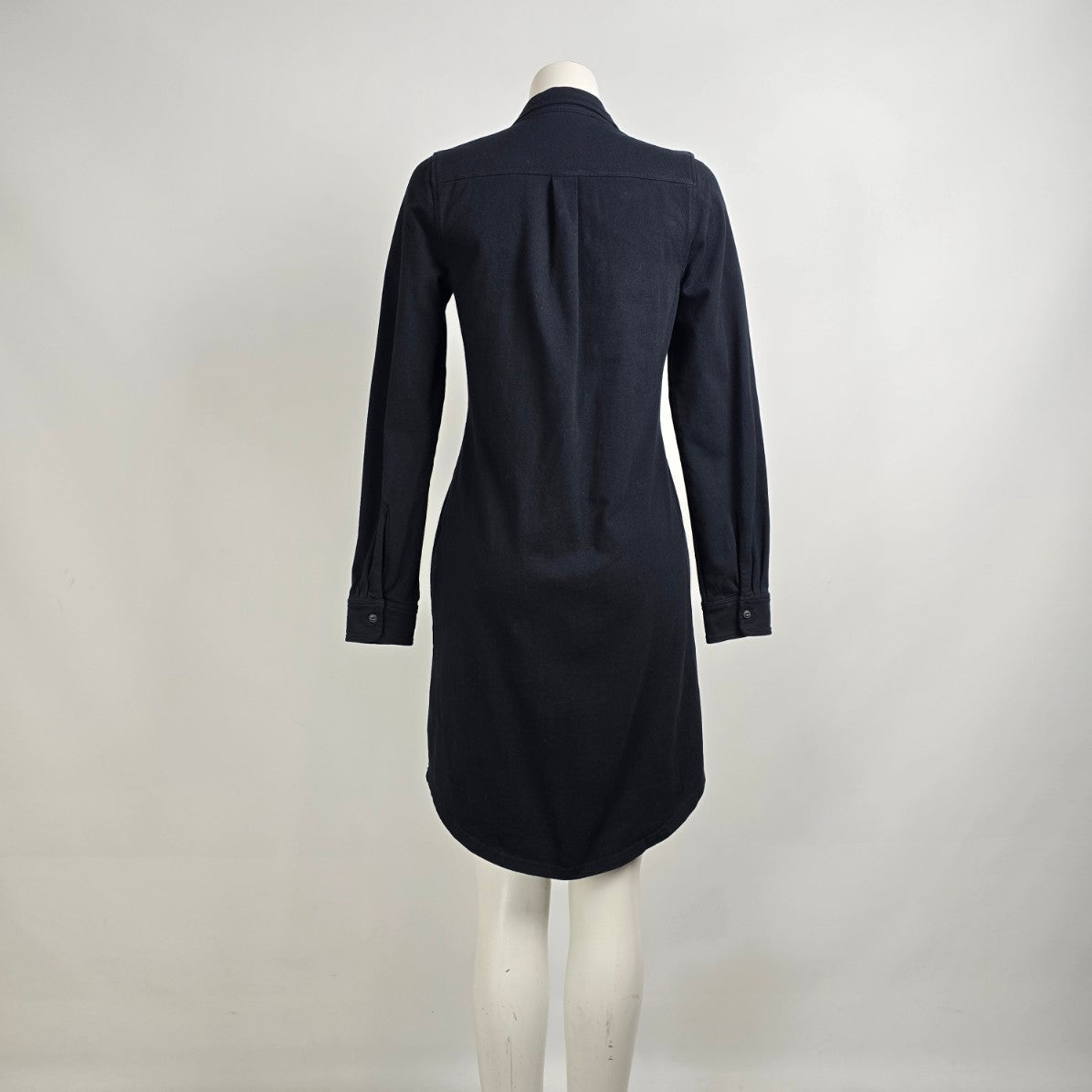 Lauren Ralph Lauren Black Cotton Shirt Dress Size M