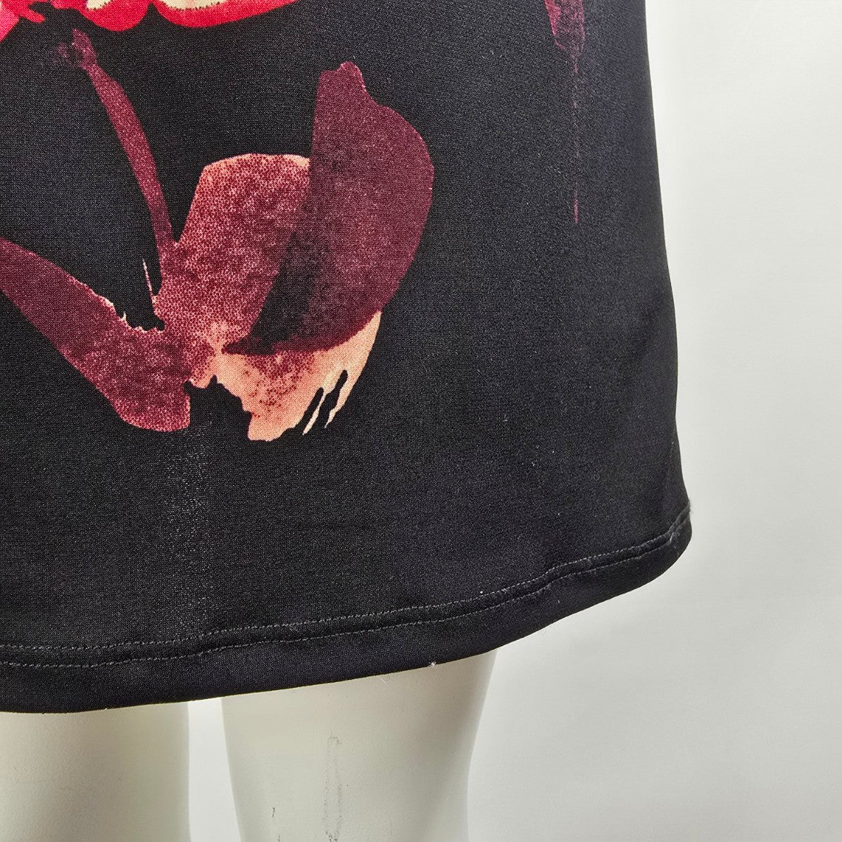 Le Chateau Pink Floral Flare Sleeve Dress Size M