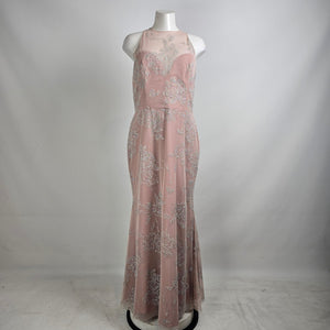 Hayley Paige Occasions Pink Sparkle Event Dress Size 16