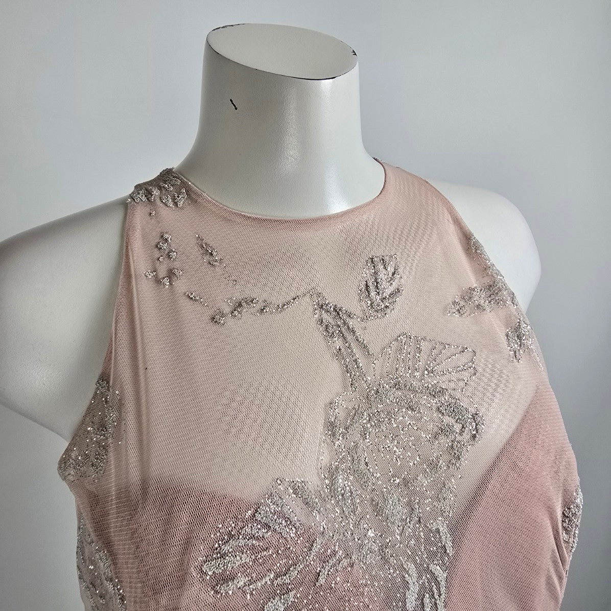 Hayley Paige Occasions Pink Sparkle Event Dress Size 16