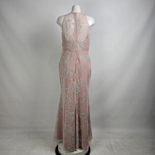 Hayley Paige Occasions Pink Sparkle Event Dress Size 16