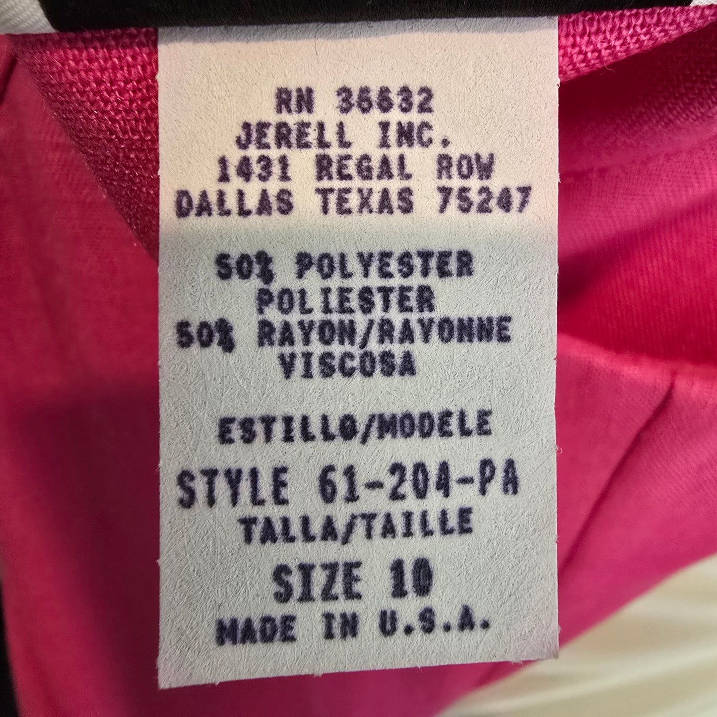 Vintage Mellissa Pink & Gold Midi Dress Size 10