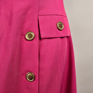 Vintage Mellissa Pink & Gold Midi Dress Size 10
