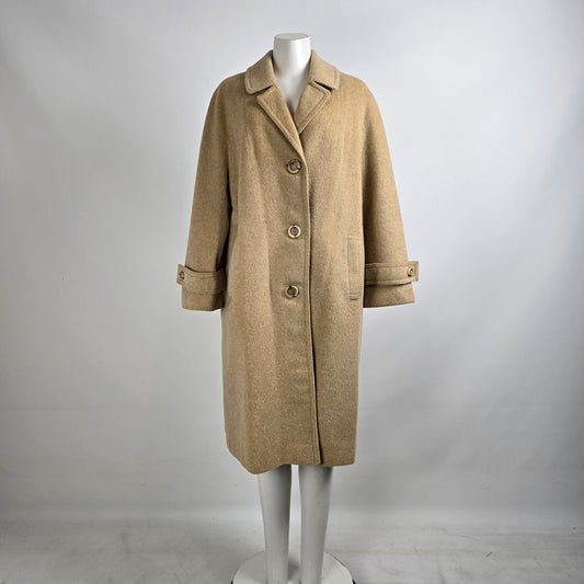 Vintage Camels Hair Betty Shop Pea Coat Size L/XL