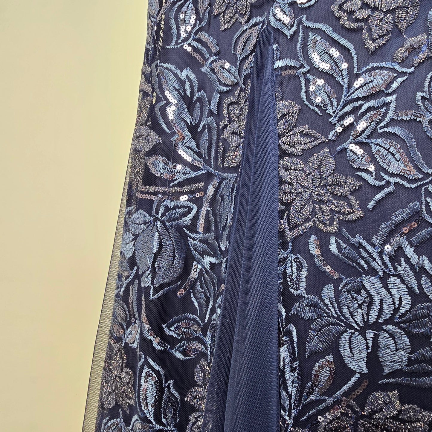 Alex Evenings Blue Lace Long Eventwear Gown Size 12