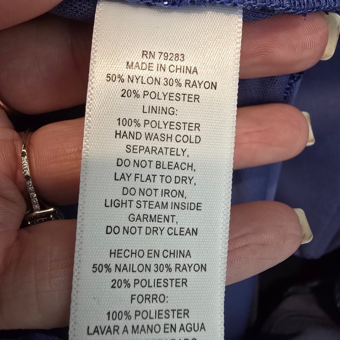 Alex Evenings Blue Floral Long Eventwear Gown Size 12