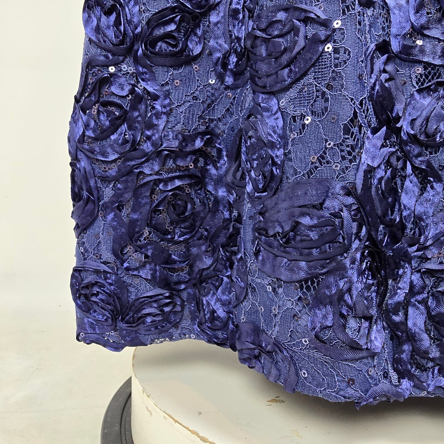 Alex Evenings Blue Floral Long Eventwear Gown Size 12