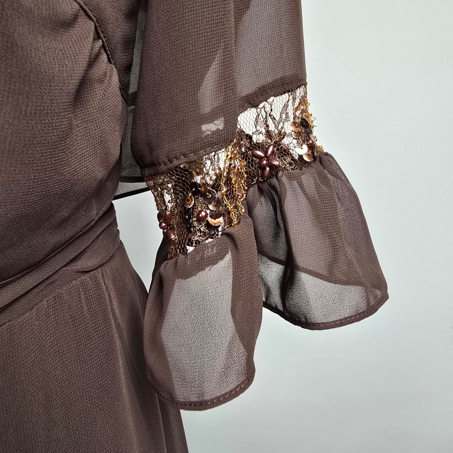 B2 Brown Mother Of the Bride Midi Dress With Jacket Size 22