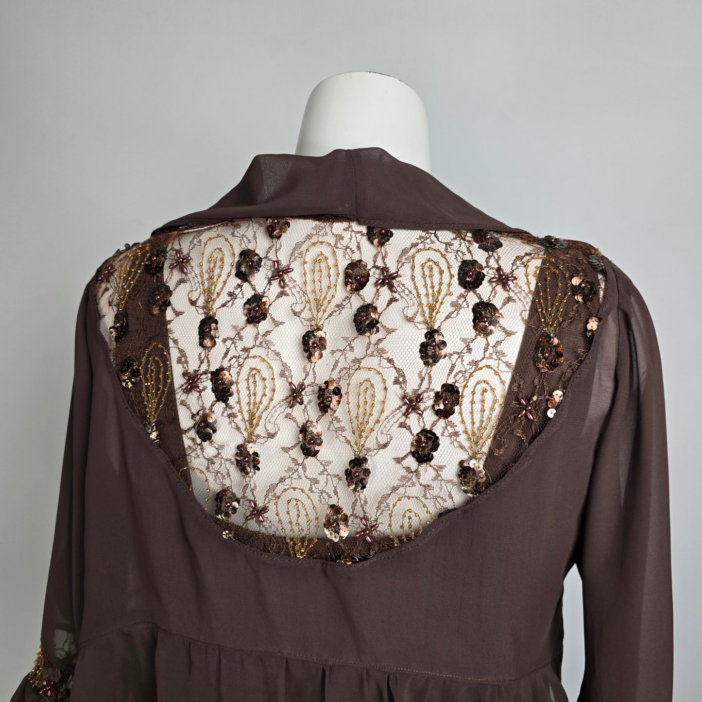 B2 Brown Mother Of the Bride Midi Dress With Jacket Size 22