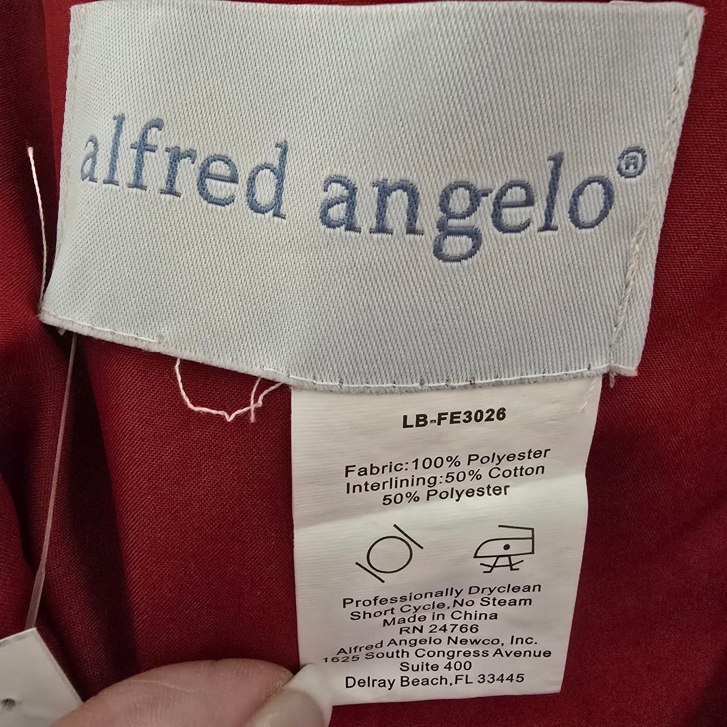 Alfred Angelo Red Fit & Flare Eventwear Dress S