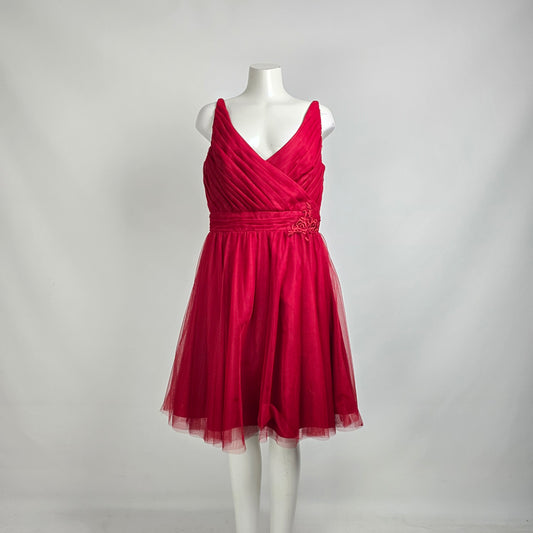 Alfred Angelo Red Fit & Flare Eventwear Dress S