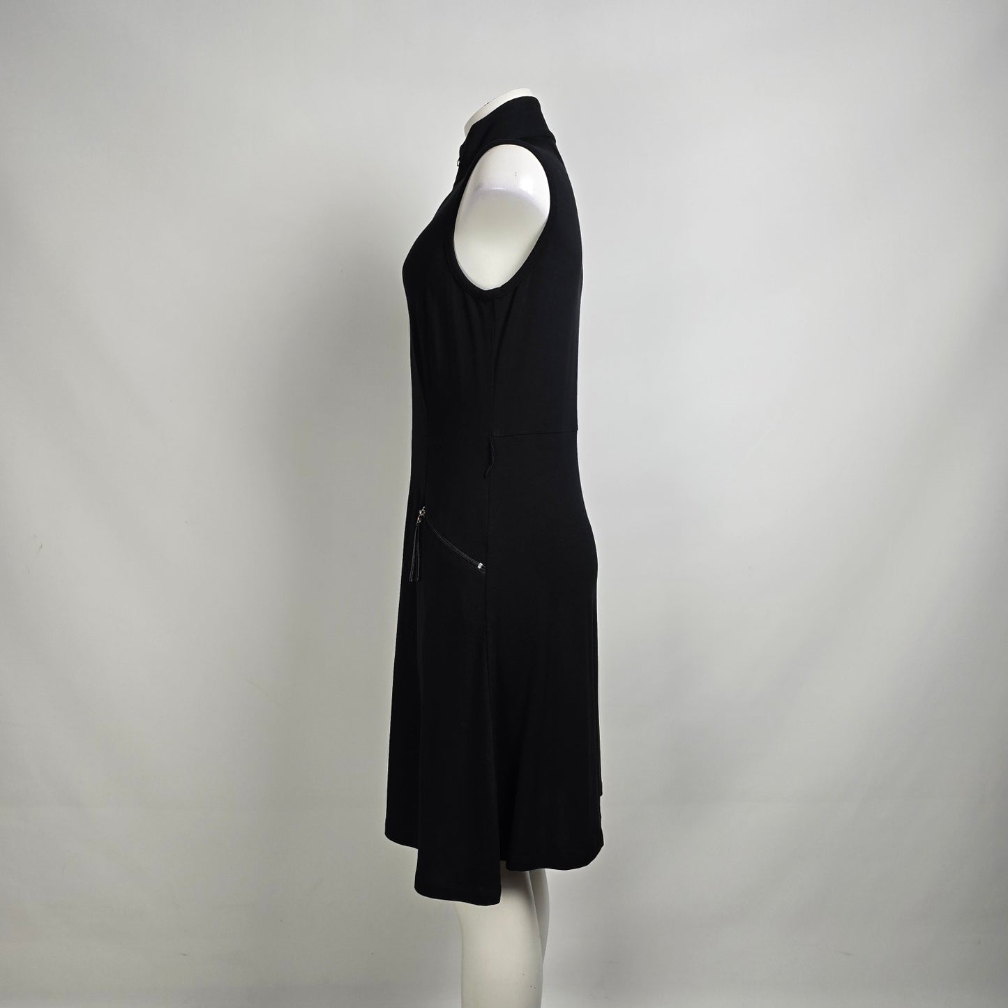 Joseph Ribkoff Black Zip Front Dress Size 10
