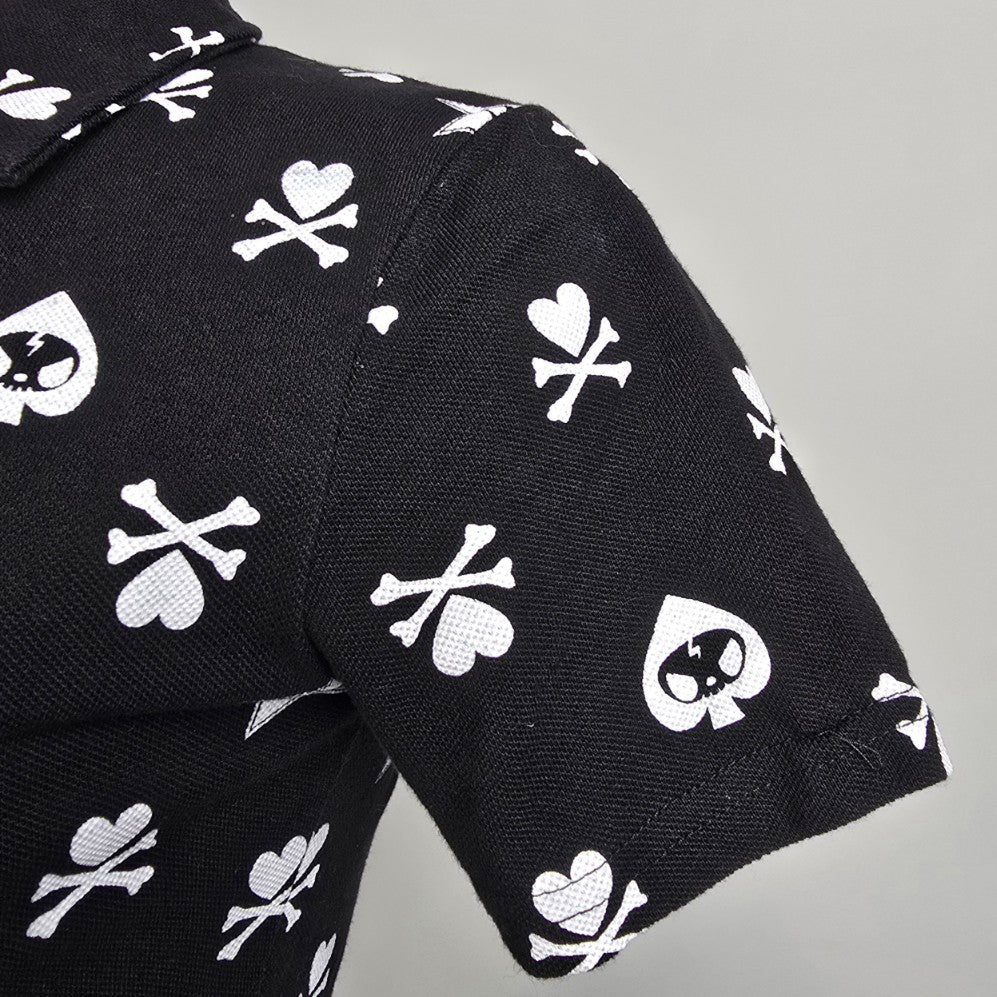 Dolls Kill x Tokidoki Sayonara Sweetheart Black Cotton Shirt Dress Size S