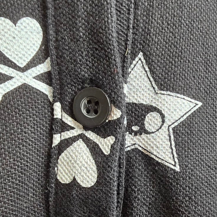 Dolls Kill x Tokidoki Sayonara Sweetheart Black Cotton Shirt Dress Size S