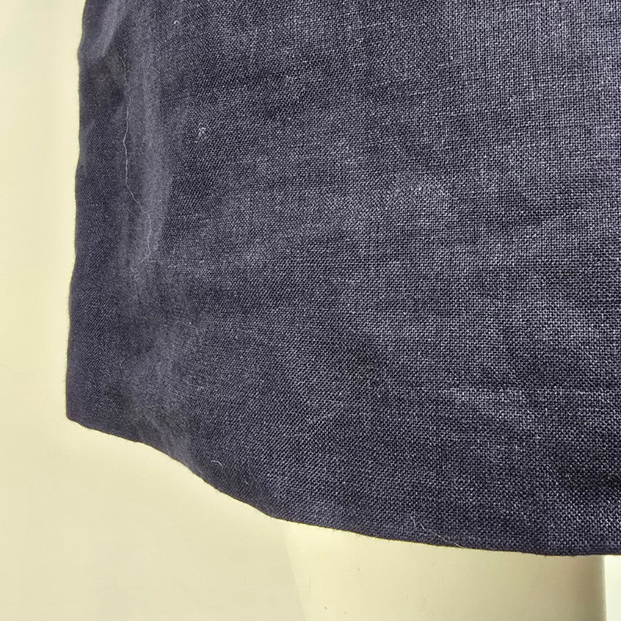 Brooks Brothers Petite Blue Linen Short Sleeve Dress Size 6p