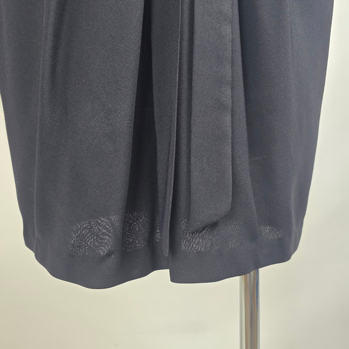 Vintage 1950s Black Boat Neck Rose Detail Cocktail Dress Size S