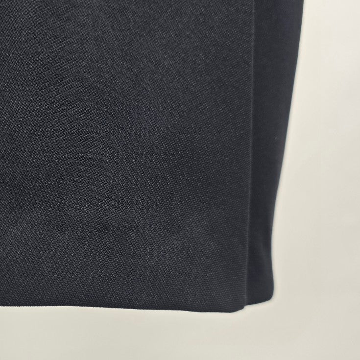 Vintage 1950s Black Boat Neck Rose Detail Cocktail Dress Size S