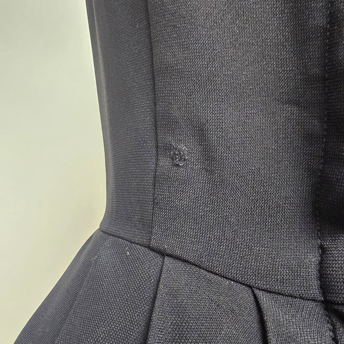 Vintage 1950s Black Boat Neck Rose Detail Cocktail Dress Size S