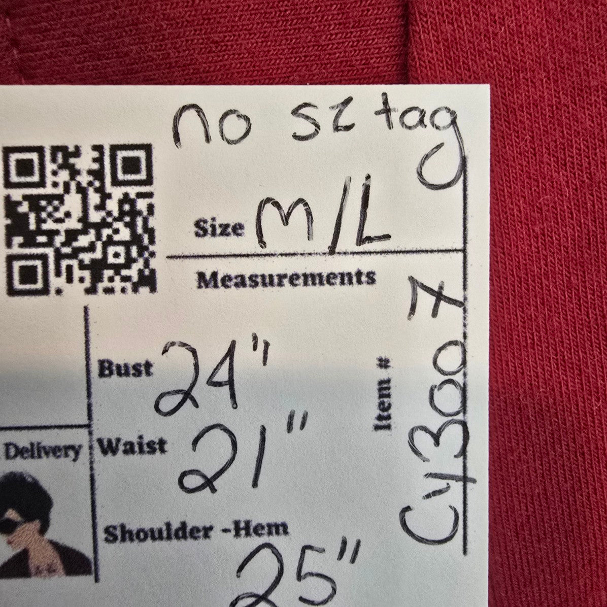 Tommy Hilfiger Red Military Band Jacket Size M/L