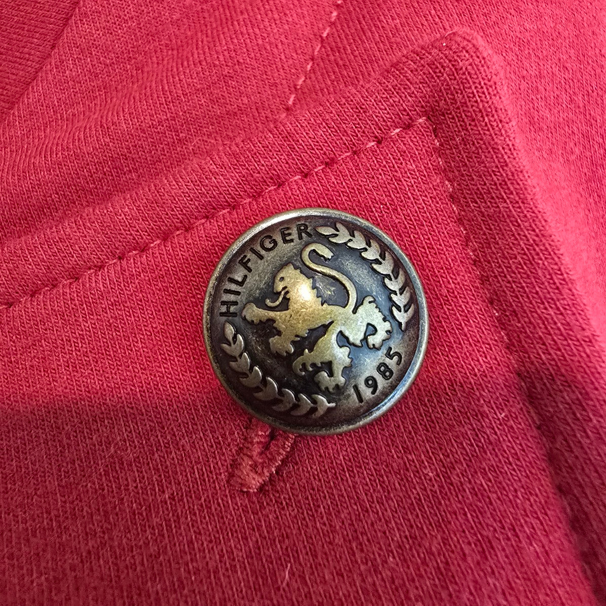 Tommy Hilfiger Red Military Band Jacket Size M/L