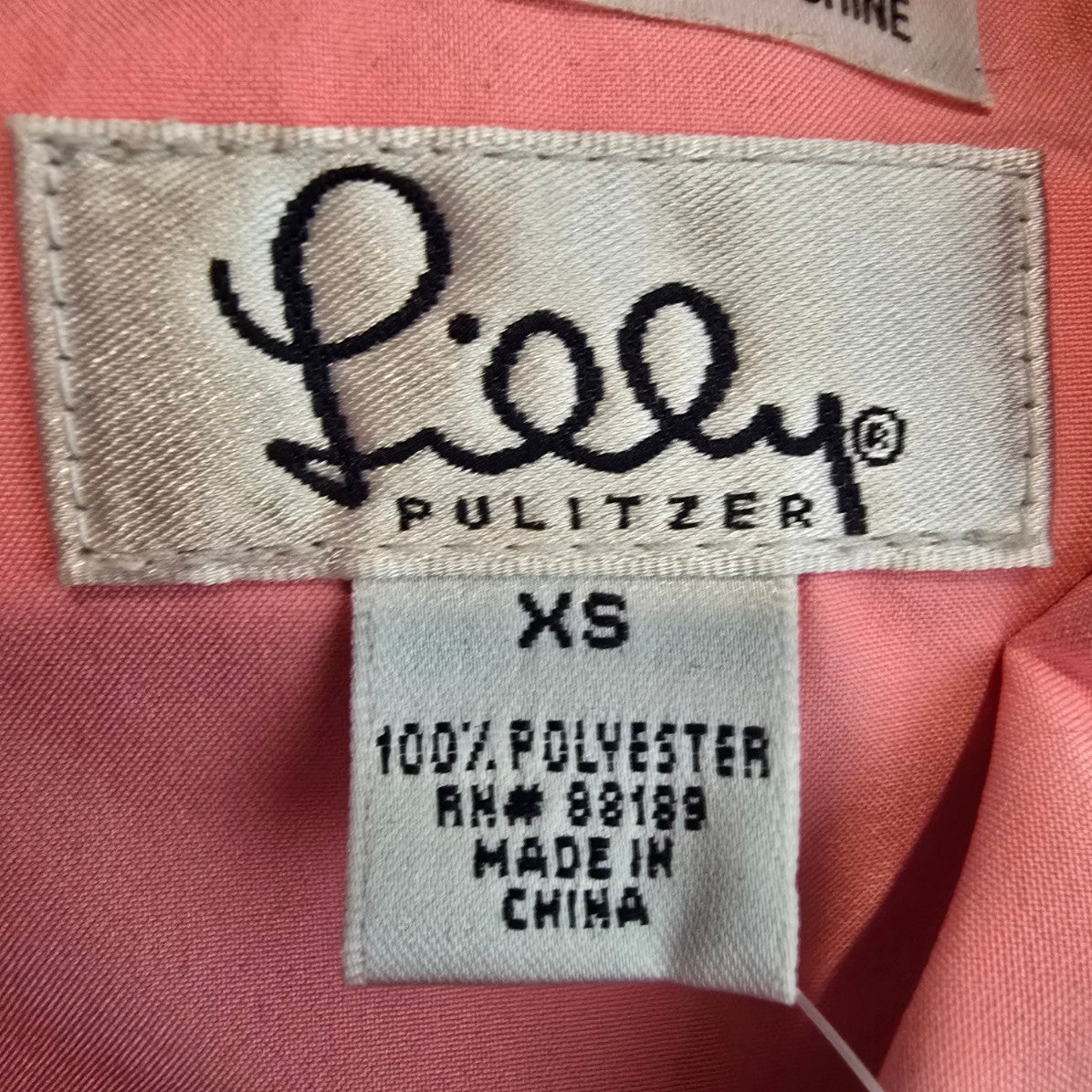 Lilly Pulitzer Pink Gore Tex Rain Coat Size XS