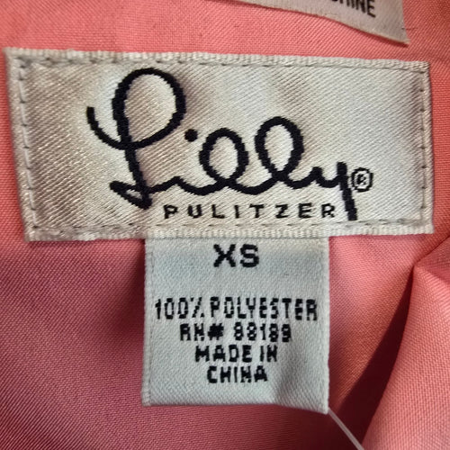 Lilly Pulitzer Pink Gore Tex Rain Coat Size XS